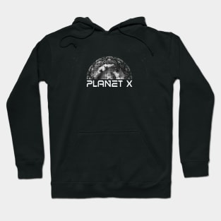 Space Age Astronomy Art Planet X Brand Logo Hoodie